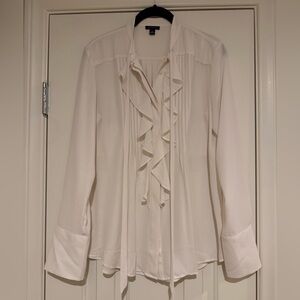 Ann Taylor off-white blouse in size Medium